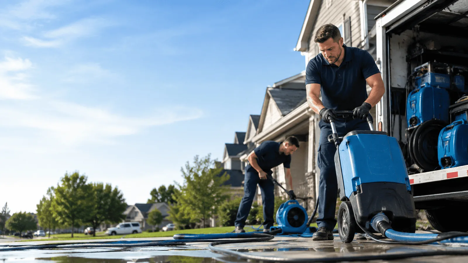Dehumidification being performed in Daleville, MS